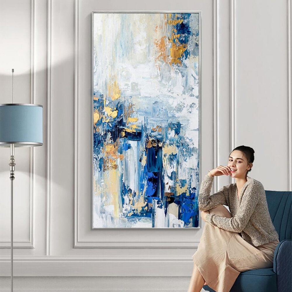 Pintura al óleo pintada a mano Bule sobre lienzo arte de pared abstracto sala de cuadros