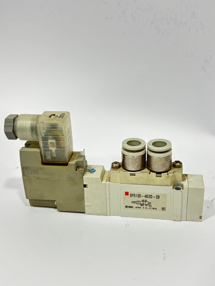 SMC SY5120-4DZD-C8 Solenoid Valve 5/2 Body Ported 24VDC SY5000 Pneumatic New