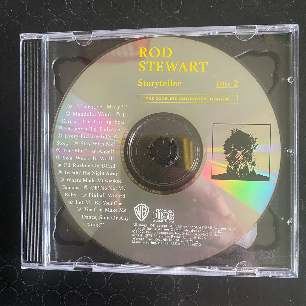 Rod Stewart – Storyteller CD 1990 Anthology Pop Rock Warner Bros.