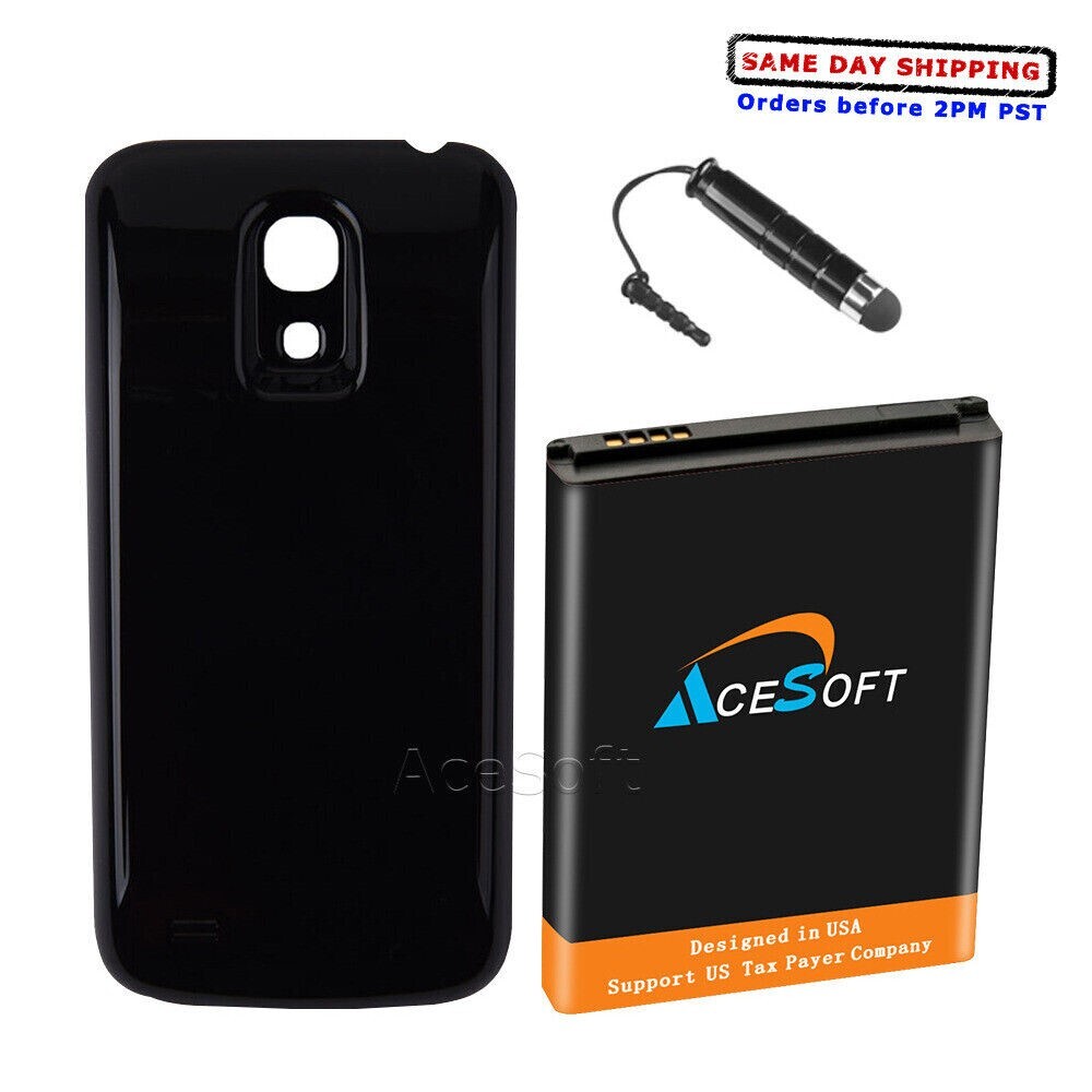 AceSoft 6300mAh Extended Battery with Back Cover for Samsung Galaxy S4 Mini SCH-I435L