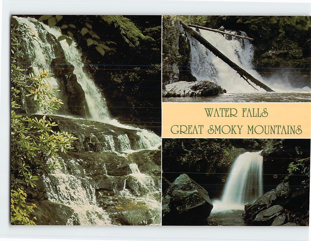 Postcard Spectacular Falls Great Smoky Mountains National Park Tennessee USA