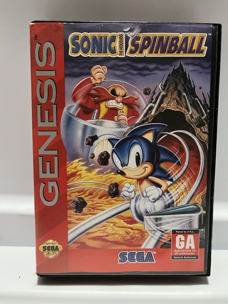 Sonic the Hedgehog: Spinball (Sega Genesis) CIB COMPLETE & TESTED