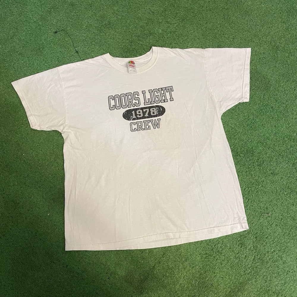 Vintage Coors Light Crew Beer 2000s Alcohol Graphic Tee Size XL