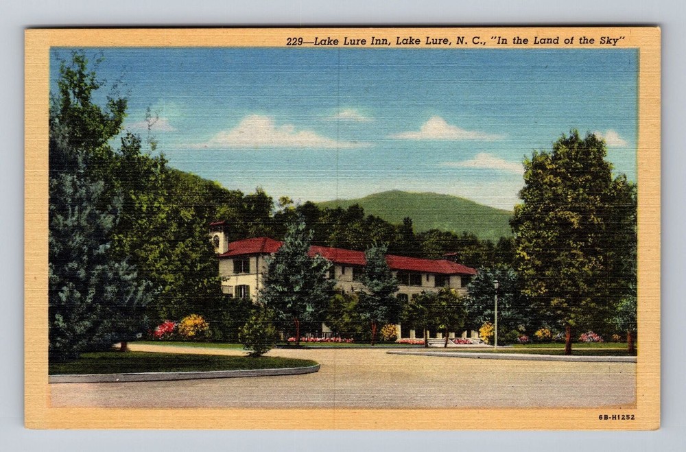 Lake Lure NC-North Carolina Lake Lure Inn Land of the Sky Vintage Postcard Post
