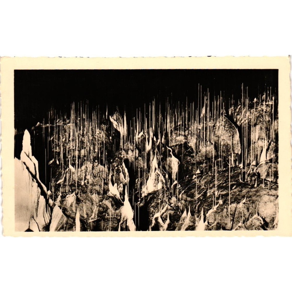Vintage Macocha Grotto Postcard Czechoslovakia Brno Dr Absolon Fototypia RPPC