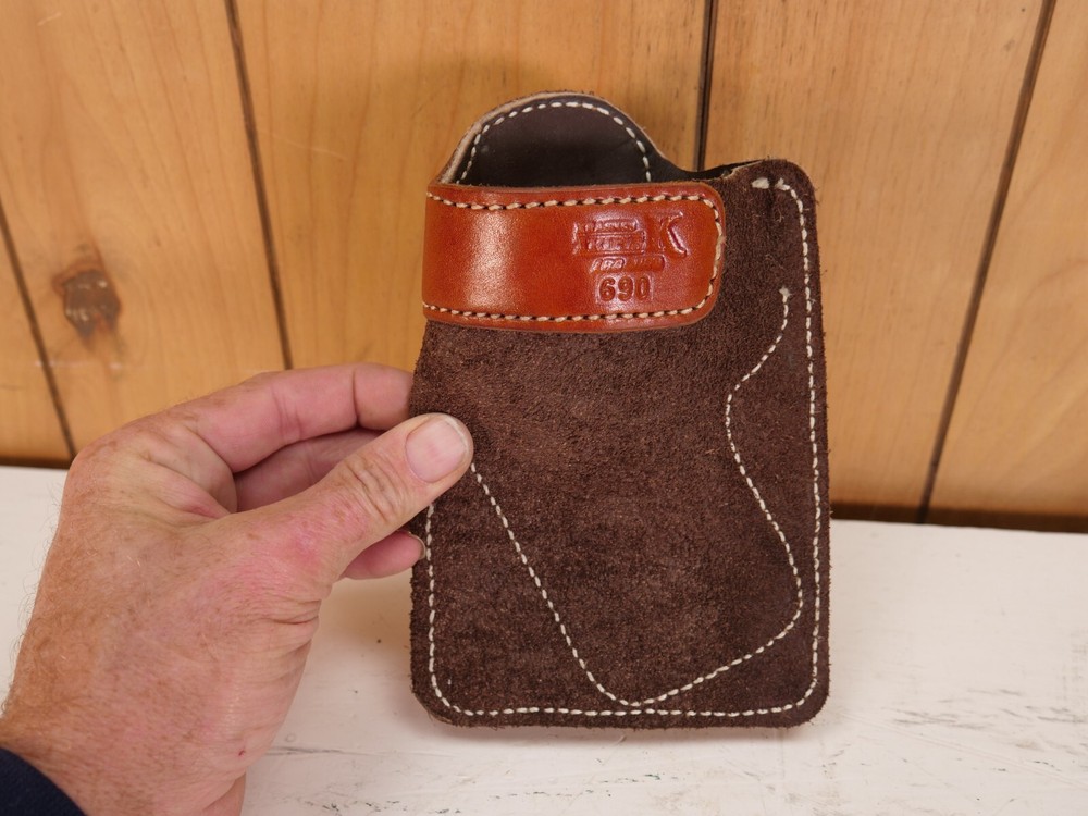 Krasne's Triple K Brown Leather Gun Holster 690