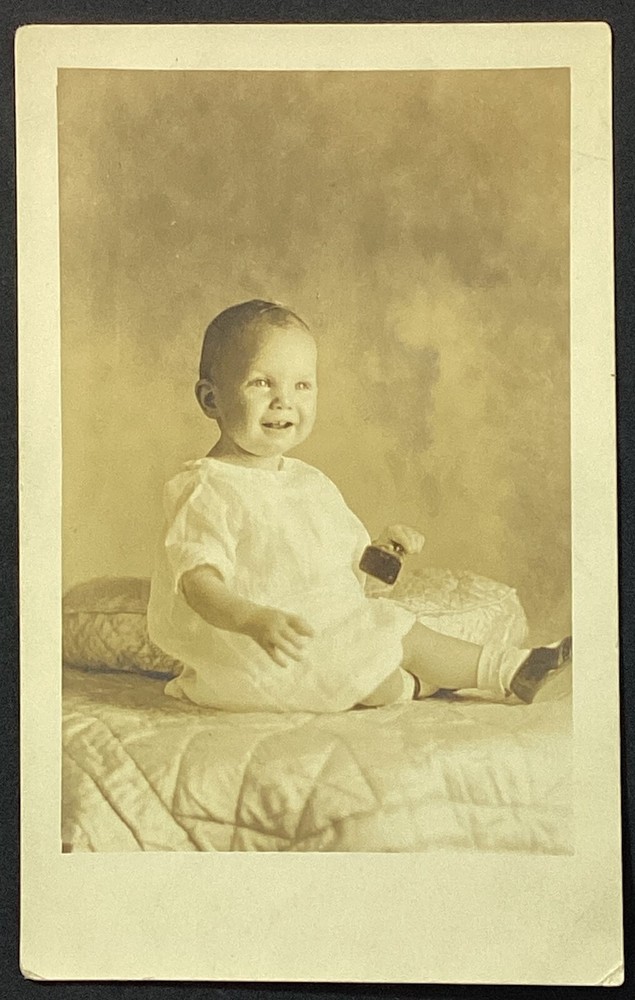 Baby Toddler Real Photo Vintage RPPC Postcard Unposted