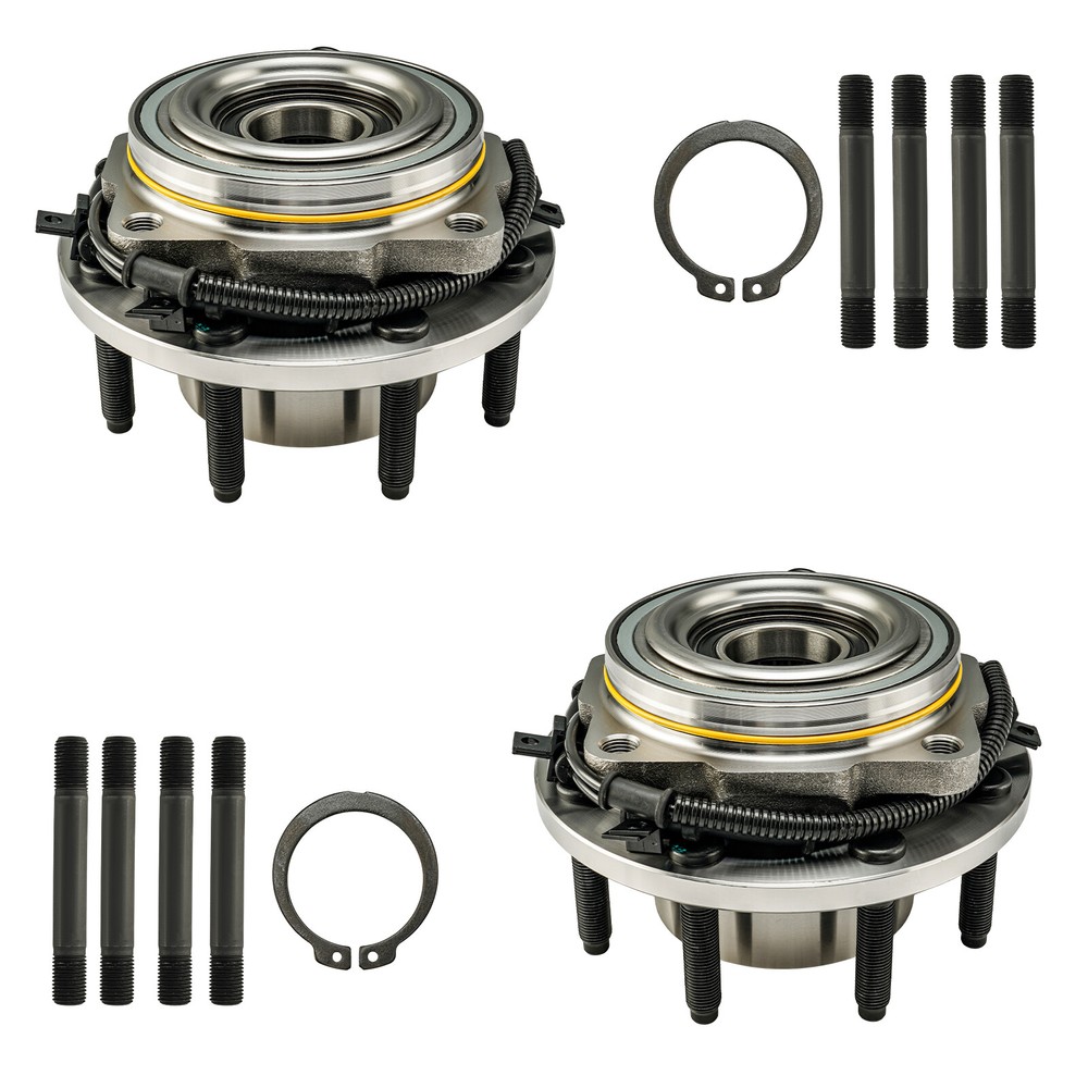 Kit 2 Front Wheel Hub Bearing w/ ABS For 2011-2016 Ford F-350 F-250 Super Duty