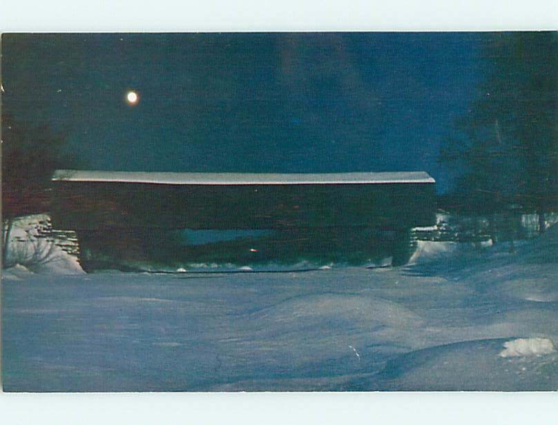 Unused Pre-1980 COVERED BRIDGE Sangerville Maine ME t7592