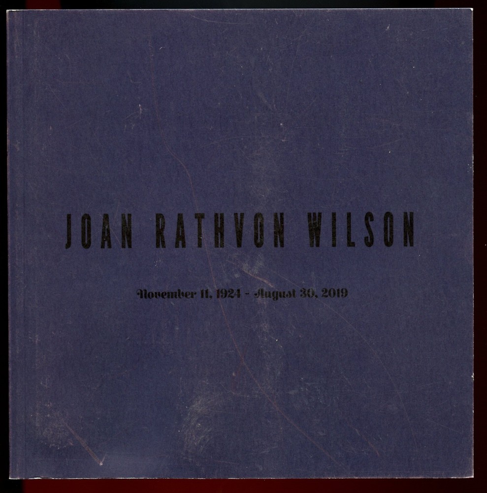 Wilson Family History/Genealogy-Self Published Bklt-Joan, B) 1924, New York & DC