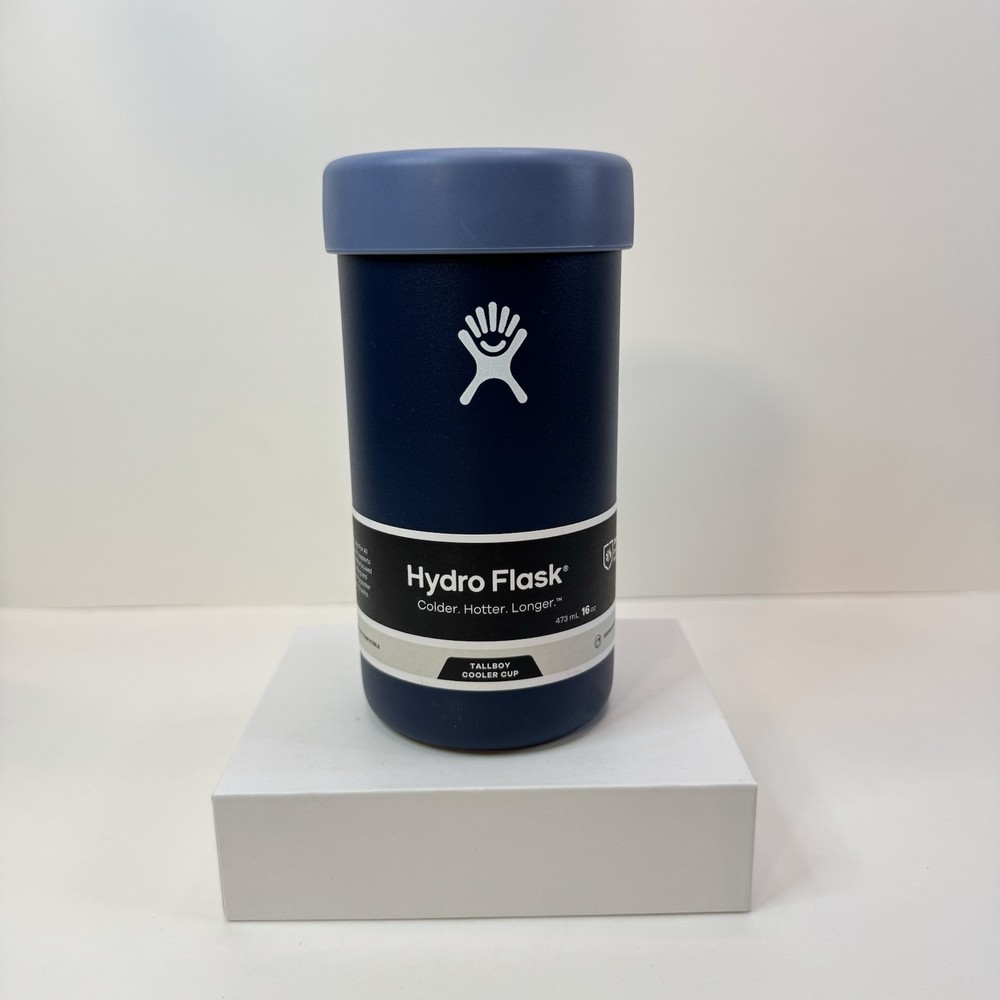 Hydroflask Blue Indigo Slim Cooler Cup 16oz Tallboy Brand New
