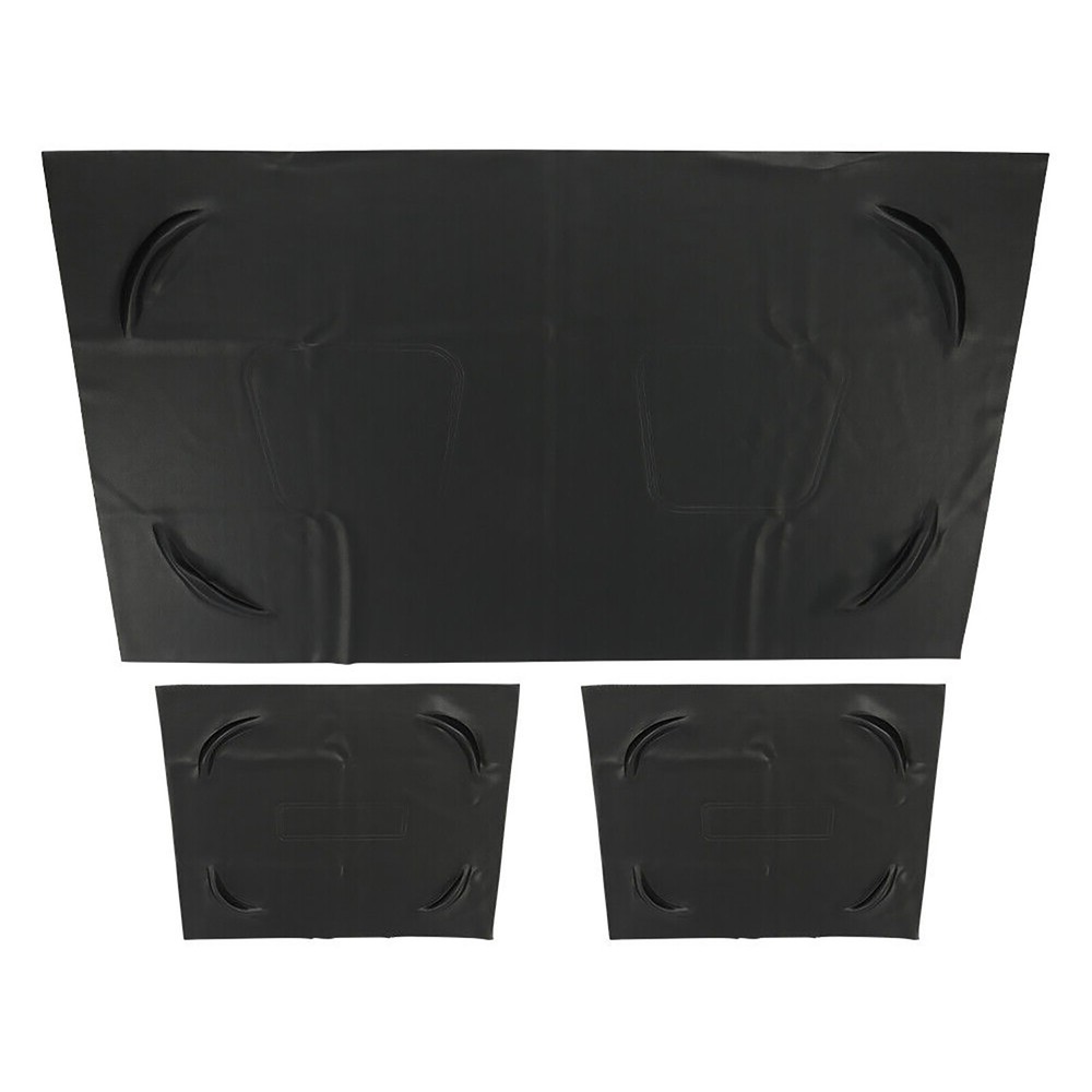 3 Black Leather Front Seat Covers for Club Car DS Golf Carts 1982-2000.5