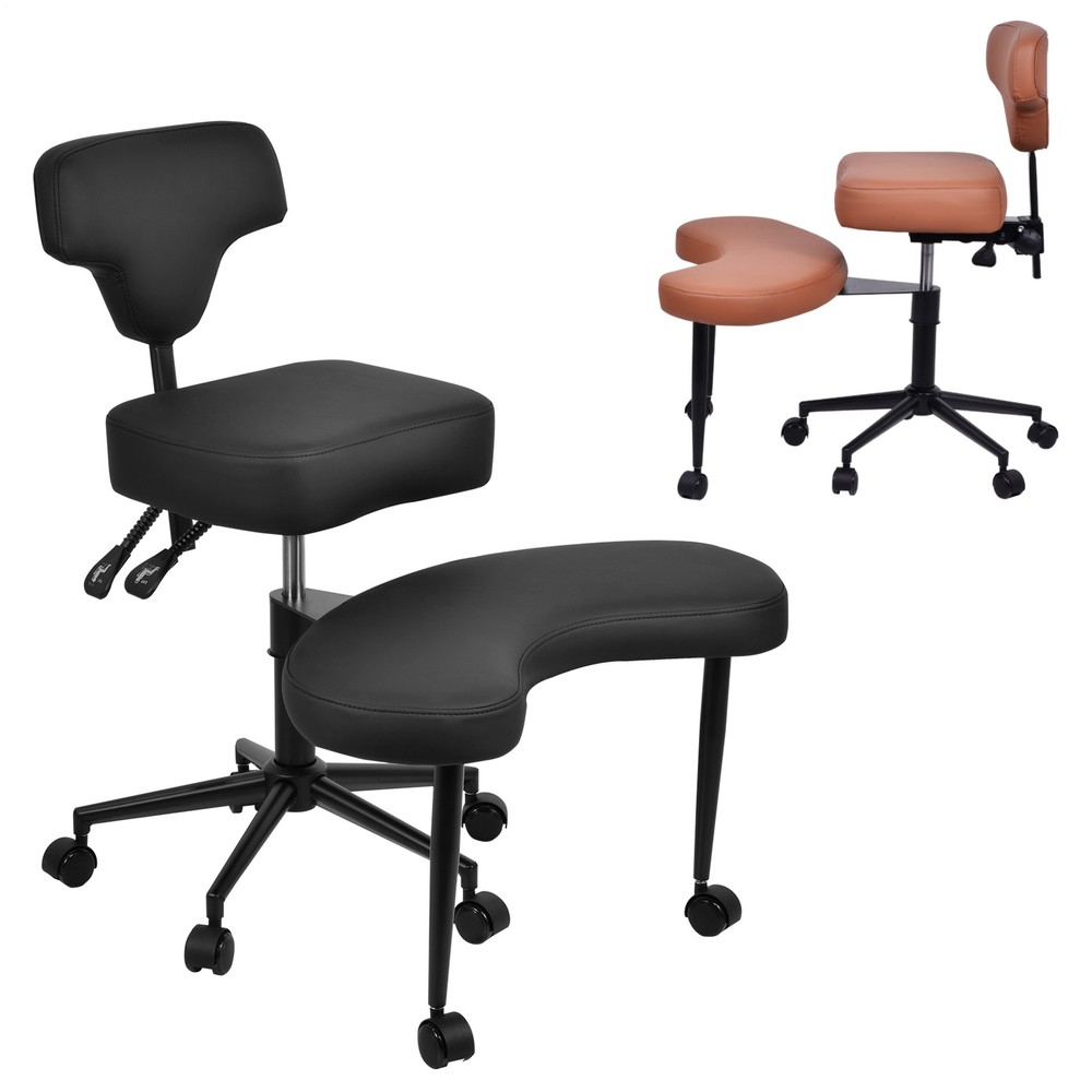 Criss Cross Legged Chair with Back Support for Office Desk or Yoga Meditation