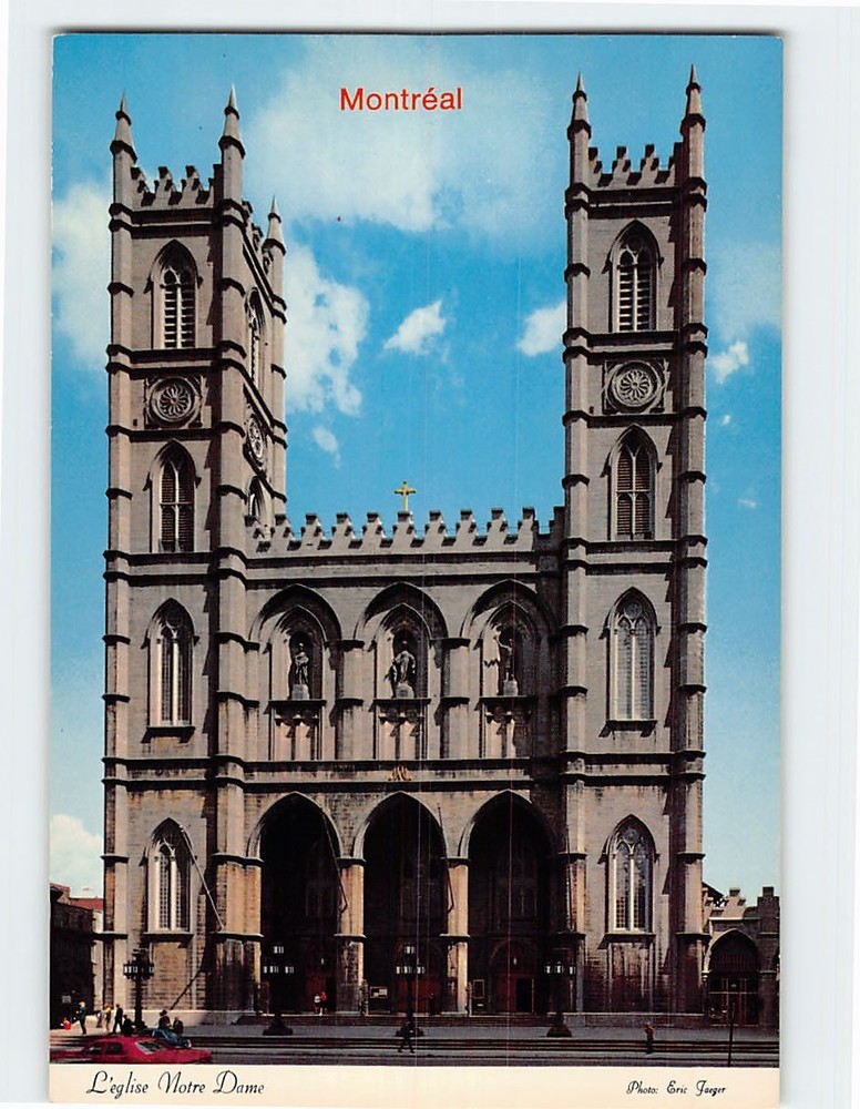 Postcard L eglise Notre Dame Montreal Canada