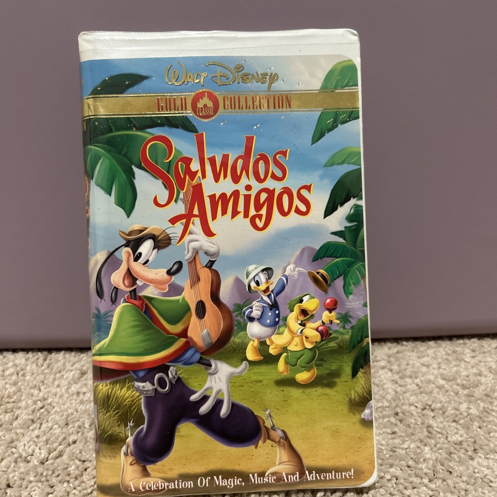 Saludos Amigos(VHS,Walt Disney Gold Collection)Donald Duck, Goofy, José Carioca