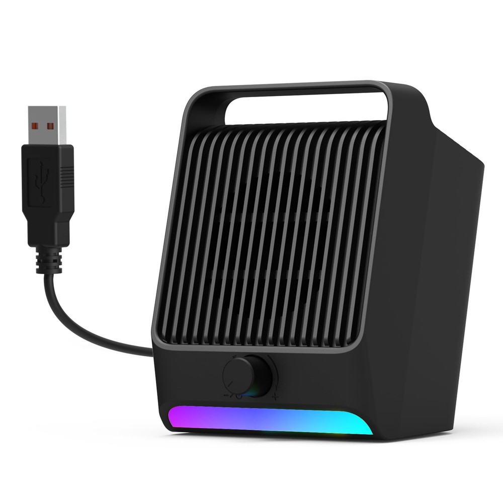 [RGB] USB Computer Speakers for Desktop/PC/Laptop | Small Plug-N-Play Externa...