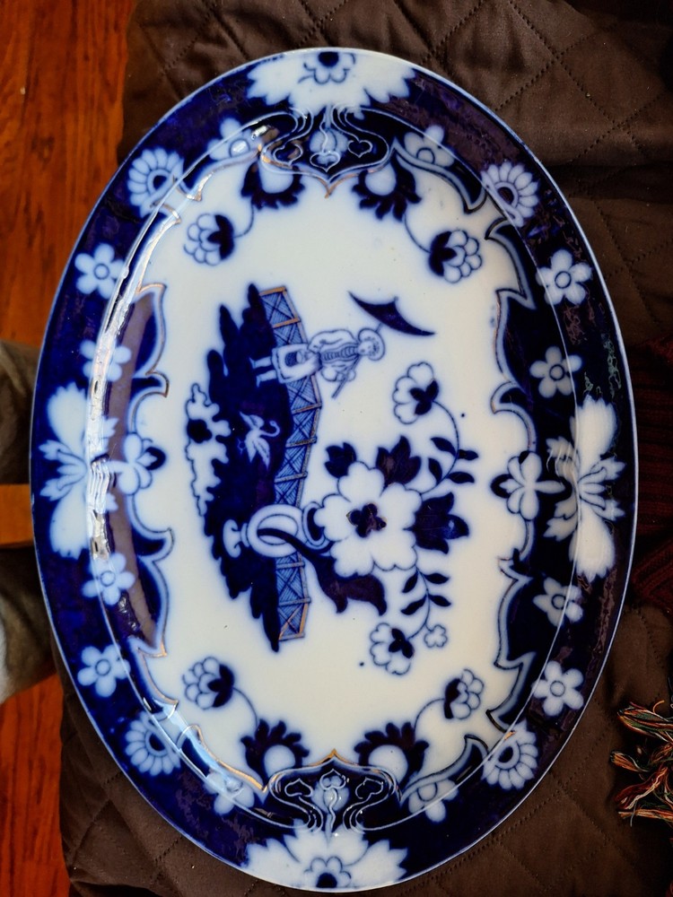 Antique Royal Staffordshire Pottery Serving Plate