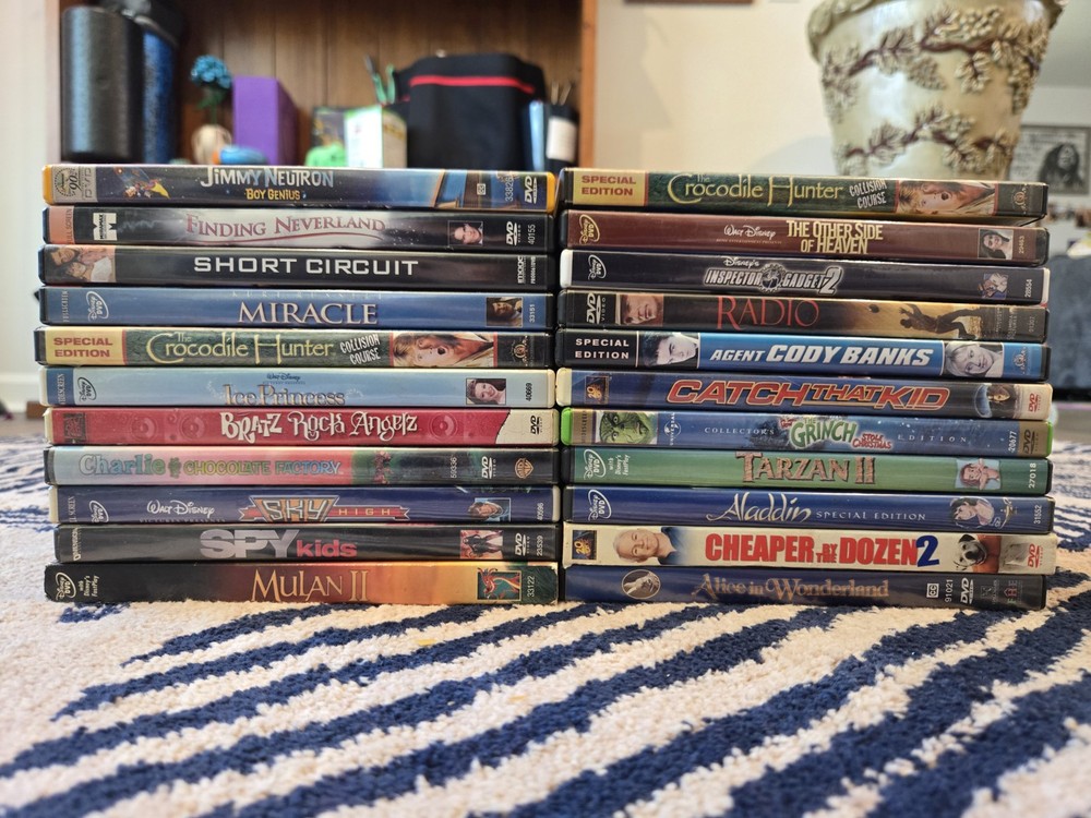 Disney Kids Family Animation DVD Wholesale Lot Bundle Of 22 Movies DVDs
