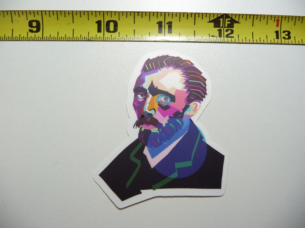 Vincent Van Gogh Suit Portrait Decal Sticker - Classic Artist Painter Art