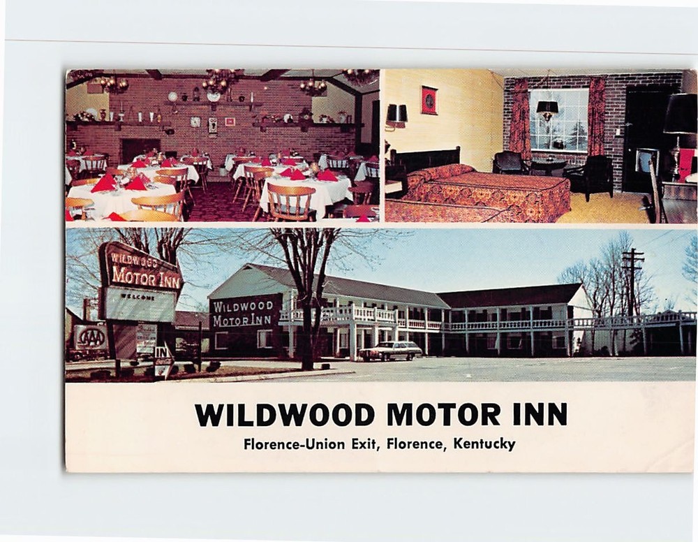 Postcard Wildwood Motor Inn Florence Kentucky USA