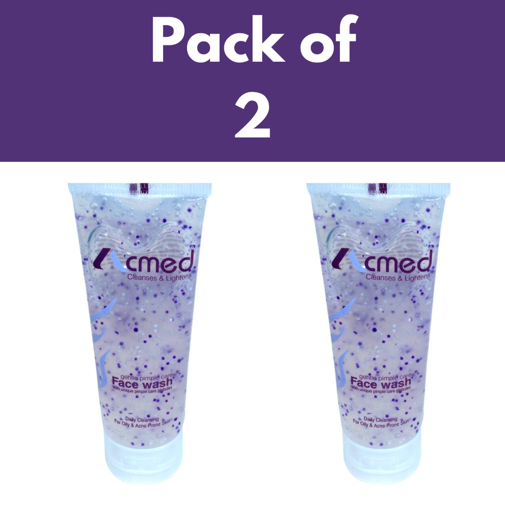 Acmed Gentle Pimple Care Acne Prevention Face Wash Cleanses & Lightens 70 gm