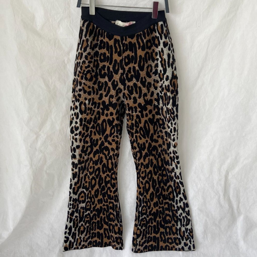 Stella McCartney Wool-blend Knitted Cropped Flared Trousers