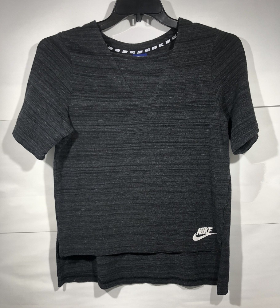 Nike Advance 15 Knit Top T-Shirt Tee Women's Small Dark Grey Heather Sportswear