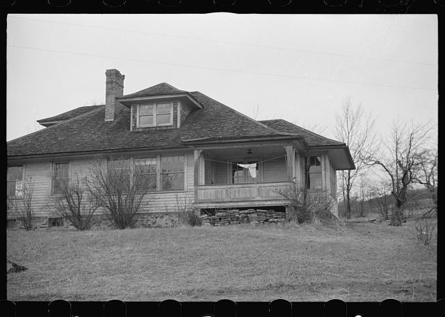 Photo:1930s Rural House Porch Home Exterior Photograph