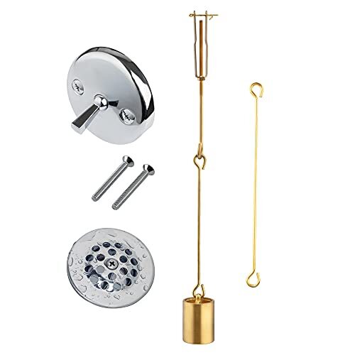 Tub Drain Linkage Assembly with Trip Lever and Strainer Done  Assorted Styles