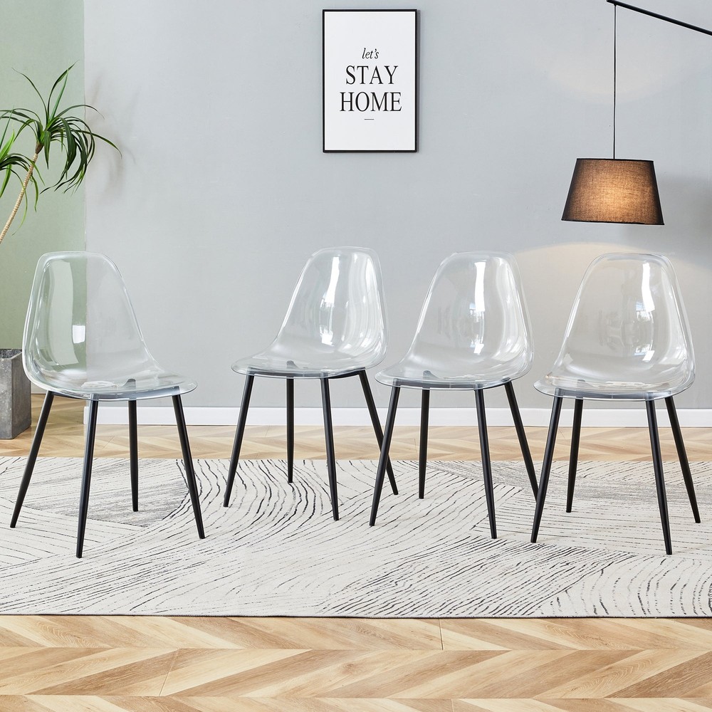 Minimalist Modern Dining Chairs Set of 4 for Stylish Decor