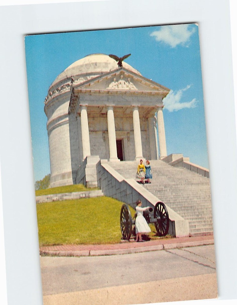 Postcard Illinois Memorial Vicksburg National Military Park Mississippi