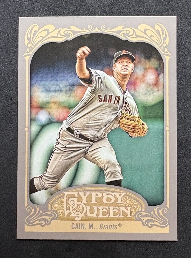 2012 Topps Gypsy Queen Matt Cain #24 Base Set San Francisco Giants MLB