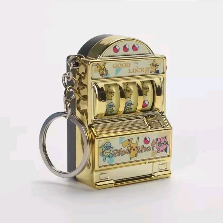 Functioning Pokemon Gambling Slot Machine Keychain