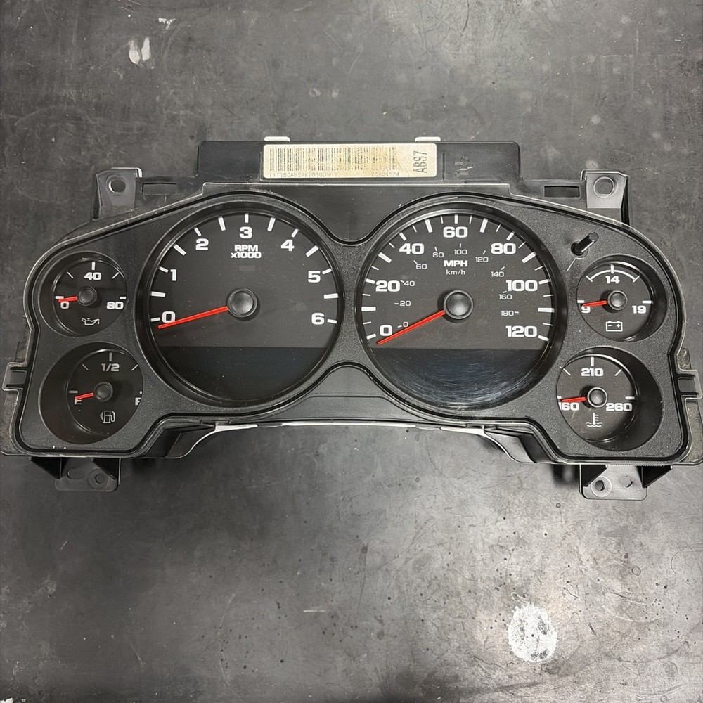 2007 -2013 Chevy GM 1500 Silverado INSTRUMENT CLUSTER  SPEEDOMETER 290k +Miles