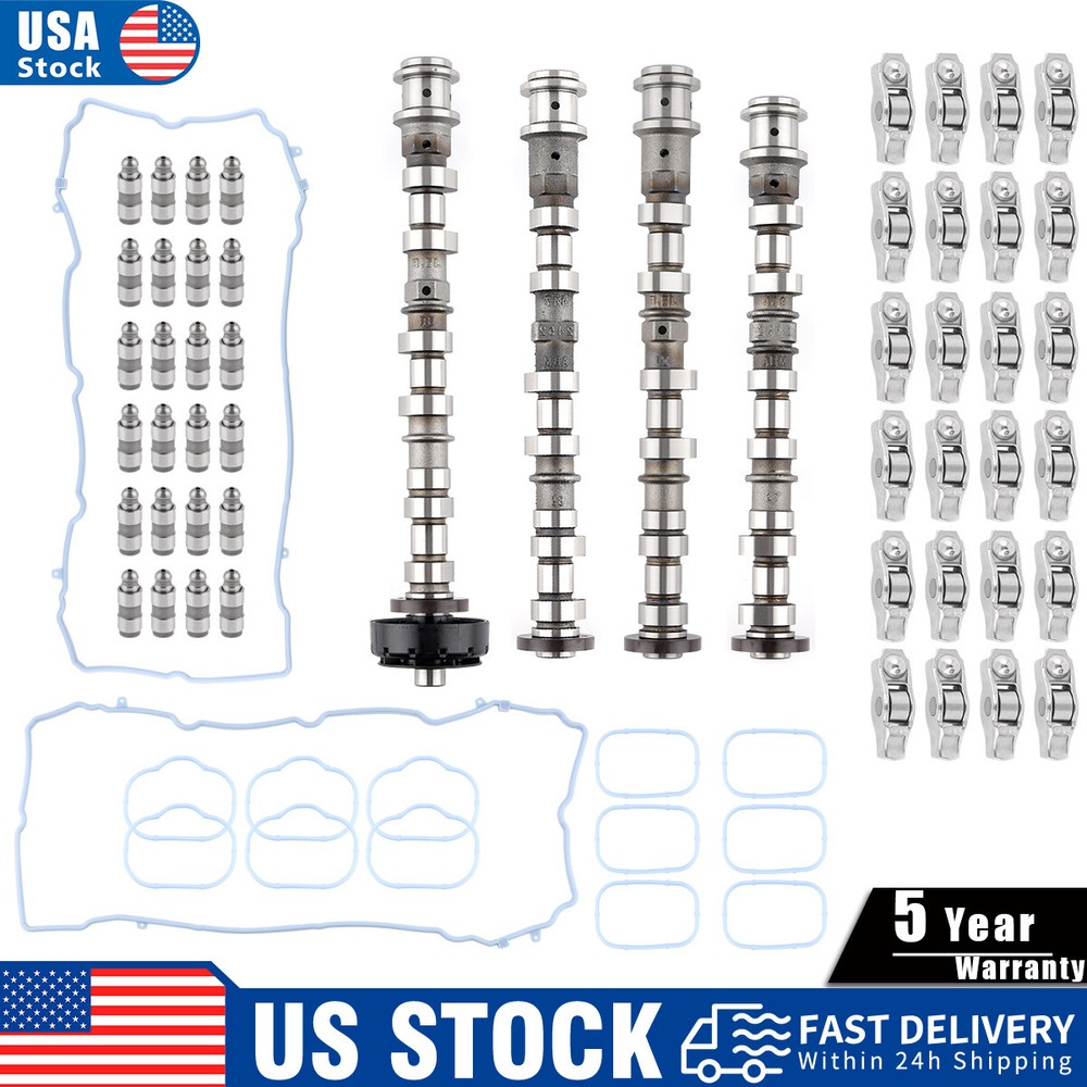 Camshafts Rockers Lifters Kit Fits 11-16 Chrysler Dodge Ram 3.6L V6 Pentastar_S+