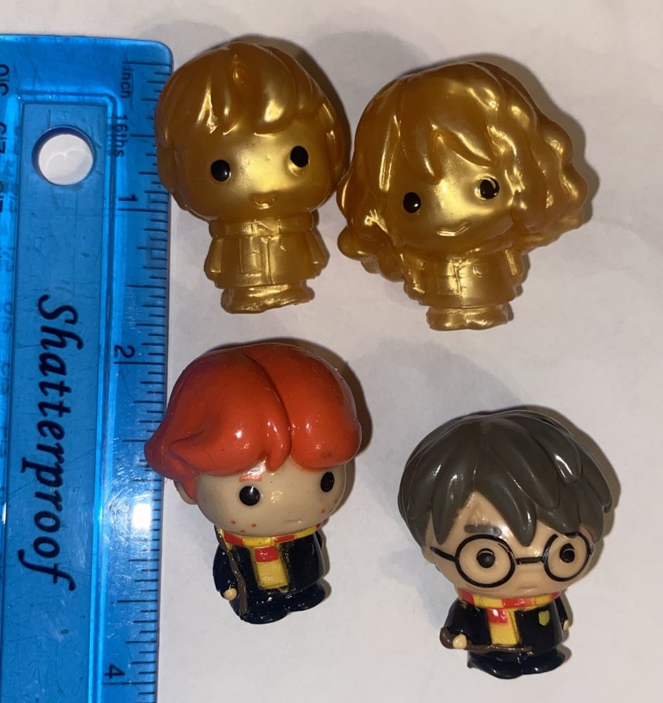 Harry Potter OOSHIES Pencil Toppers Lot Of 4 Includes Rare Gold Collectibles
