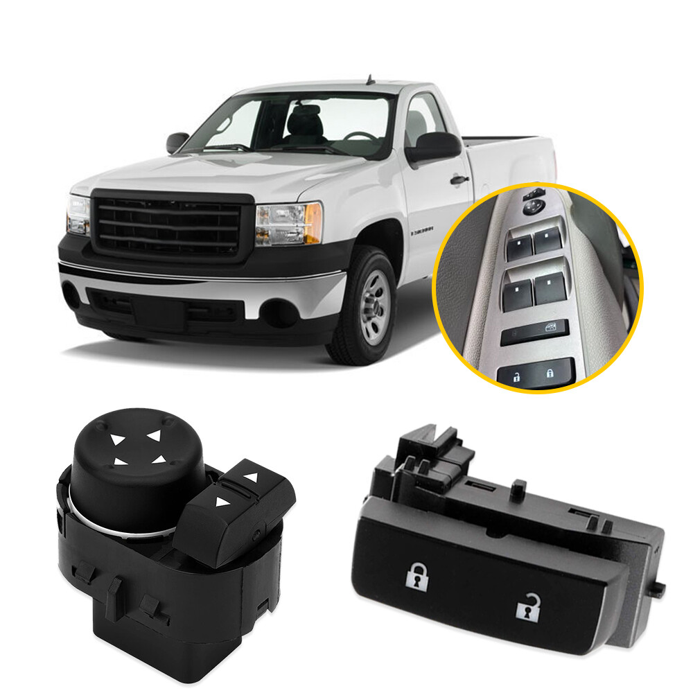 GMC Chevy Silverado Door Lock and Mirror Driver Side Control Switch