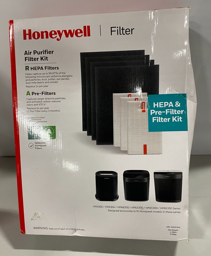 Efficient Air Purifier Filter Kit - 3 HEPA & 4 Carbon Filters for Fresh Air