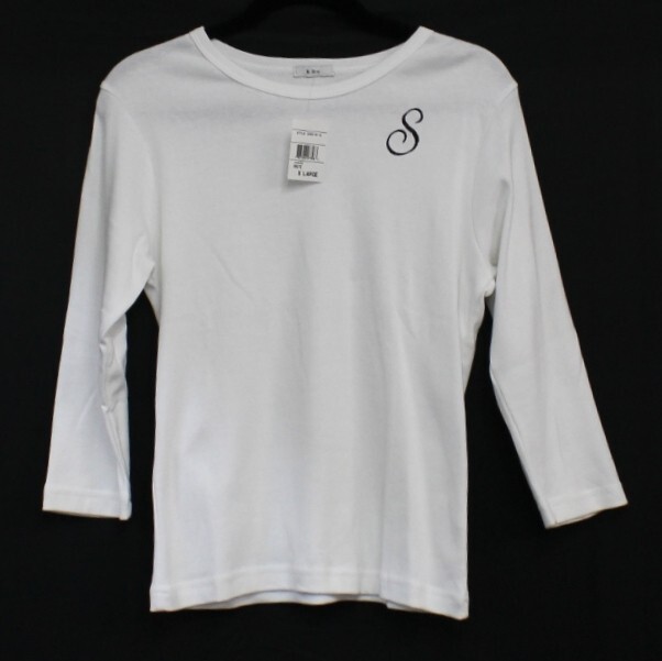 K & C Women's 3/4 Sleeve Monogrammed 