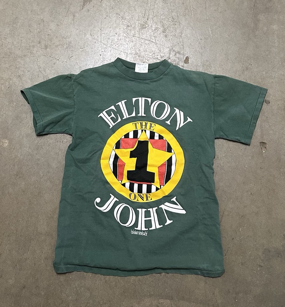 Vintage 90s Elton John The One Styled  By Gianni Versace T Shirt Adult Medium