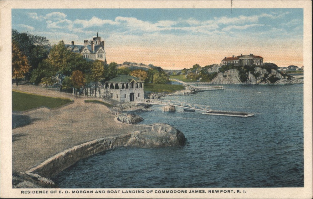 Newport, Rhode Island RI E. D. Morgan Residence & Commodore James Boat Landing