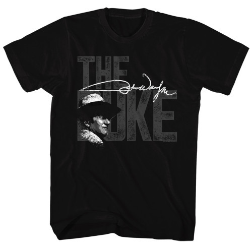 John Wayne The Big Duke Black Adult T-Shirt