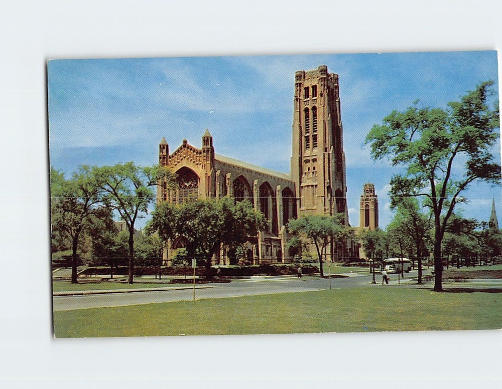 Postcard Rockefeller Memorial Chapel University of Chicago Illinois USA