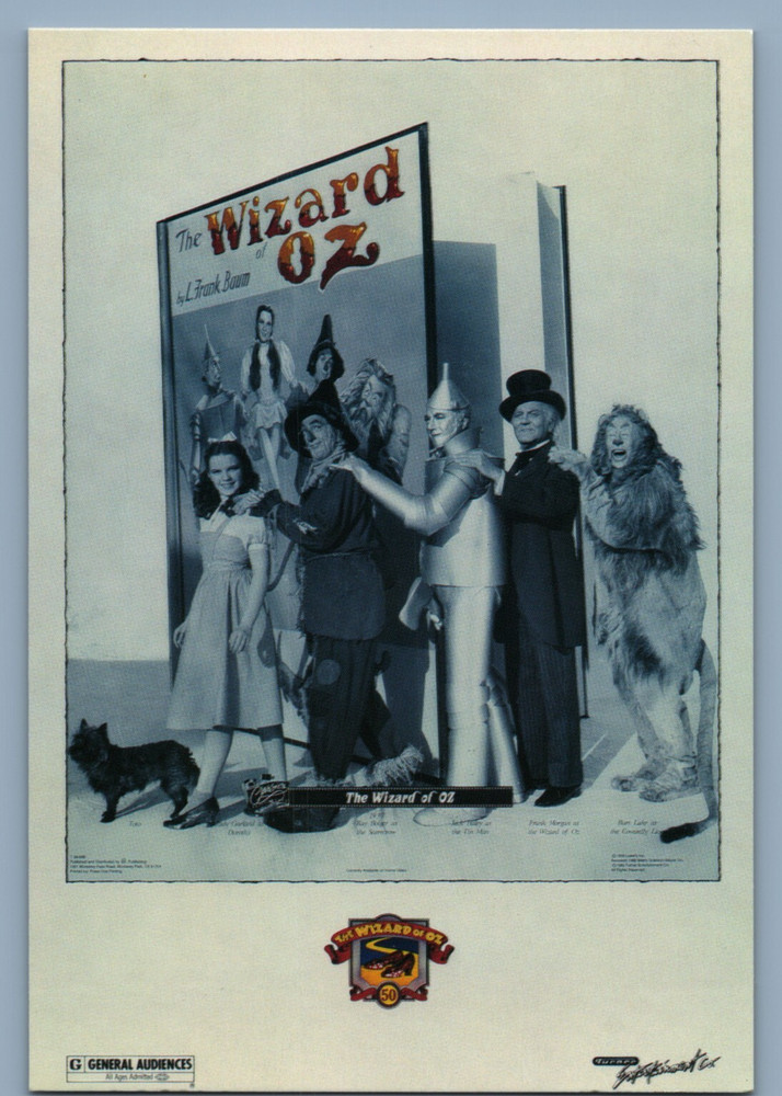 Judy Garland The Wizard of Oz Movie 1989 Classico SF Continental Postcard