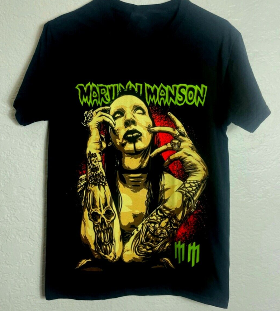 VTG Marilyn Manson T-shirt Black Cotton all sizes S to 5Xl JJ6033
