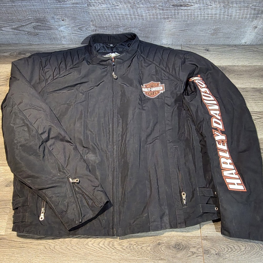 Harley-Davidson 2XL COMPLETE Functional Nylon Lined Riding Jacket 98001-03VM