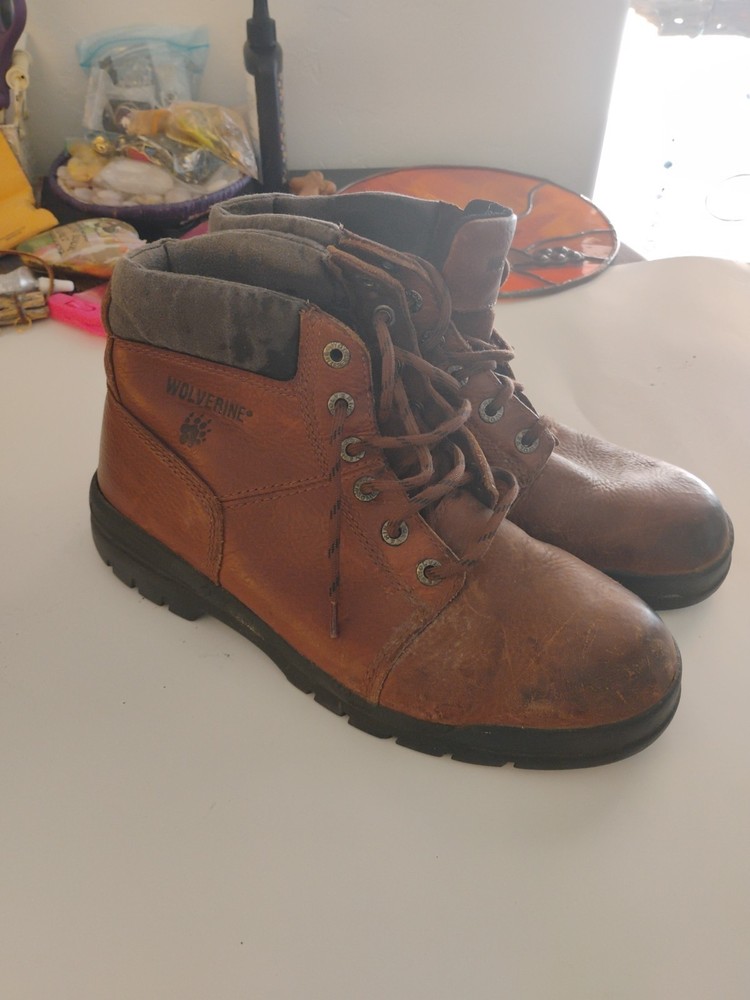 Men's Wolverine work boots size 11 durable steel toe