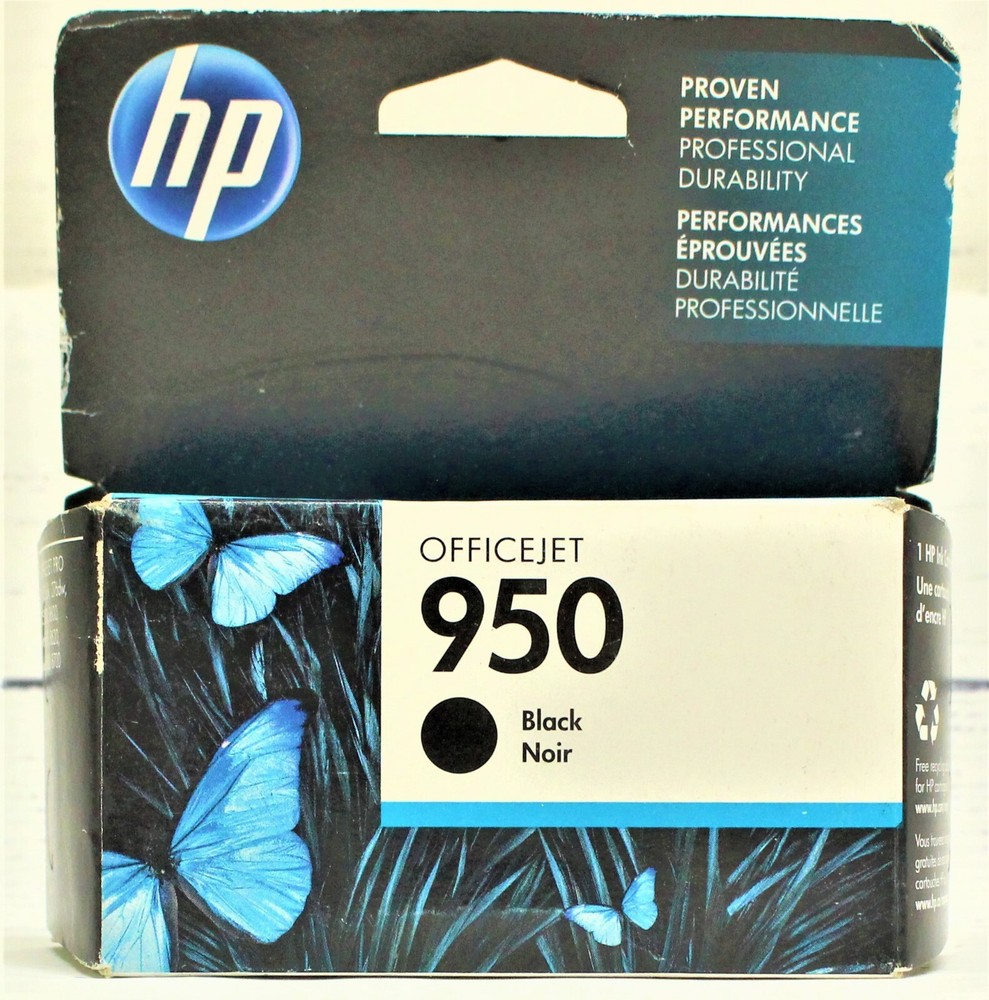 Genuine OEM HP 950 Single Black Ink Cartridge New/Sealed Expired 2018