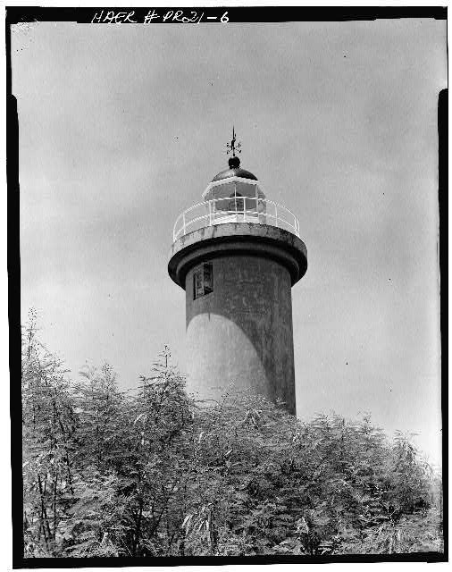 6. DETAIL VIEW TOWER SHOWING BALCONY LANTERN - Faro de Punta Higuero, Punta