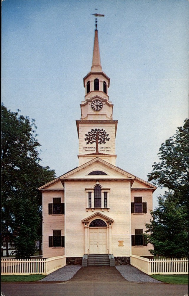 Saint John New Brunswick Canada Greenock Presbyterian Church vintage postcard